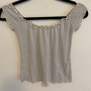 Off the shoulder crop top